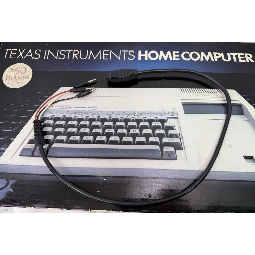 Vtg‎ TI-99/4A Texas Instruments Home Computer Boxed w/ Controllers Repair READ